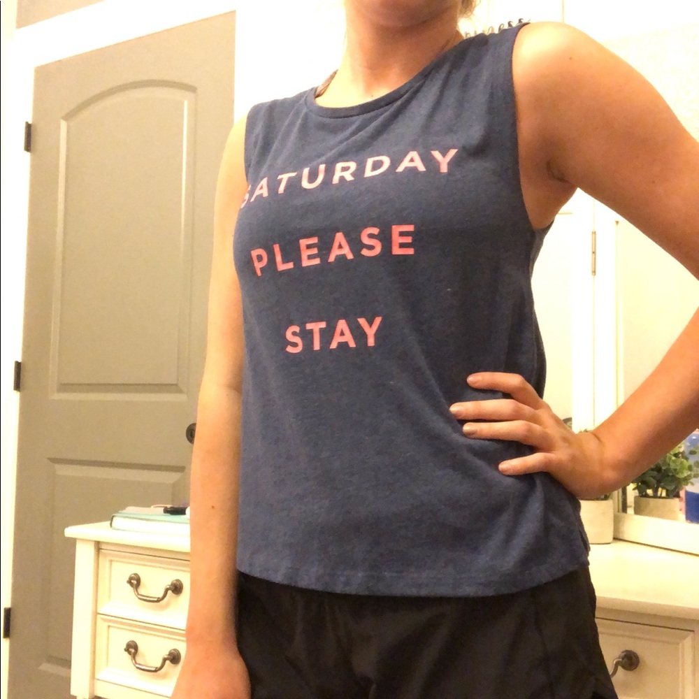 SATURDAY PLEASE STAY T-SHIRT